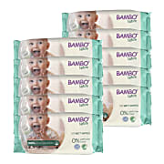 Bambo Nature 100% Biodegradable Wipes Economy Pack (500 wipes)