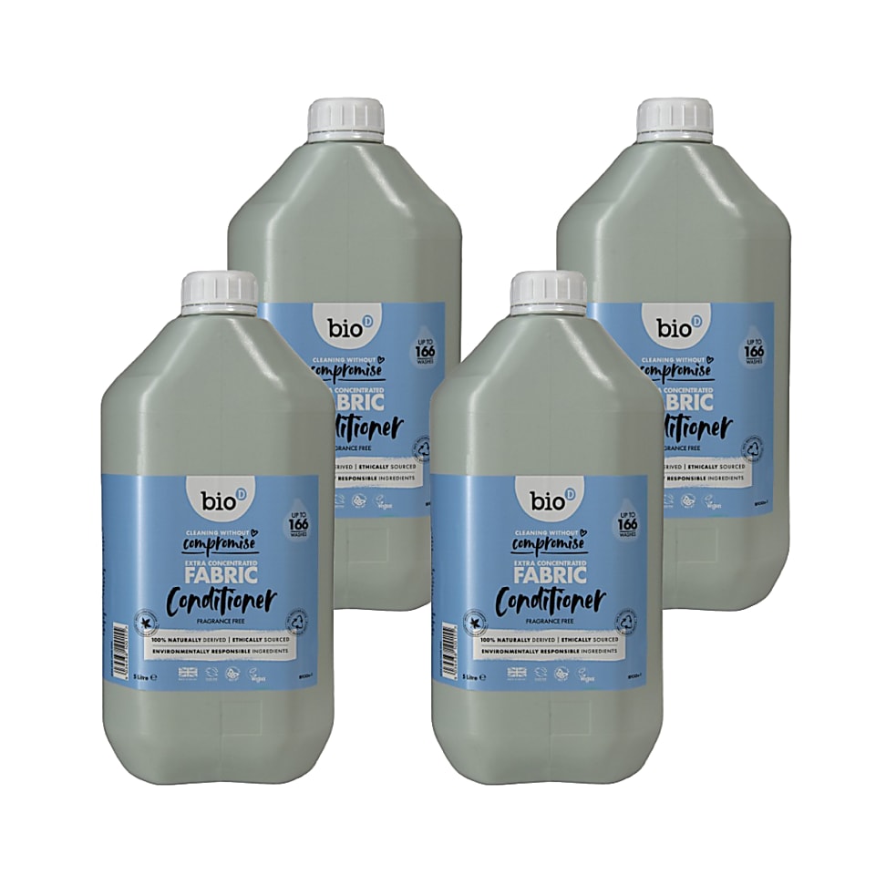 Bio-D Fragrance Free Extra Concentrated Fabric Conditioner 5L Refil...