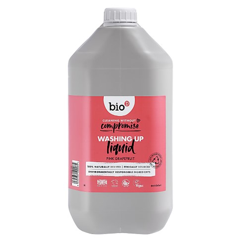 Bio-D Concentrated Washing-up Liquid with Pink Grapefruit - 5L