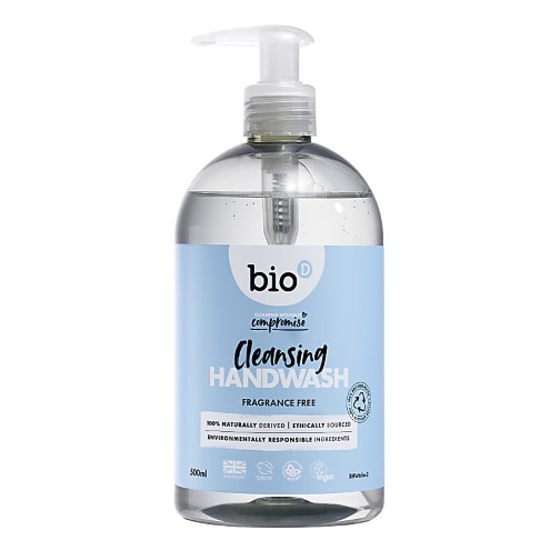 Bio-D Sanitising Fragrance Free Hand Wash 500ml
