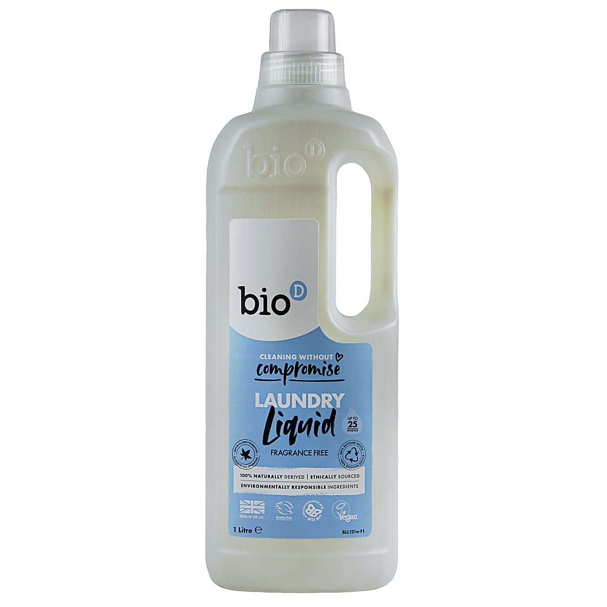 Bio D Concentrated Fragrance Free Laundry Liquid 1L