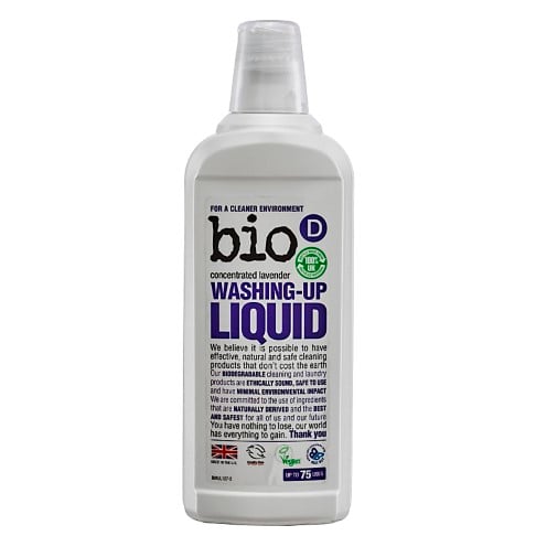 Bio-D Concentrated Washing-up Liquid with Lavender - 750ml