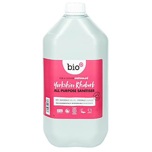 Bio-D Yorkshire Rhubarb All Purpose Sanitiser Spray Refill - 5L