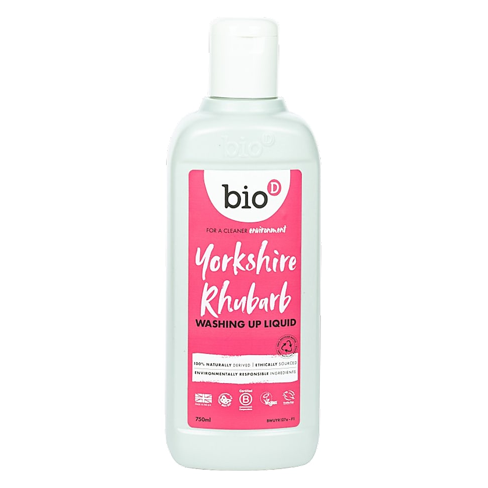 Bio-D Concentrated Washing Up Liquid with Yorkshire Rhubarb