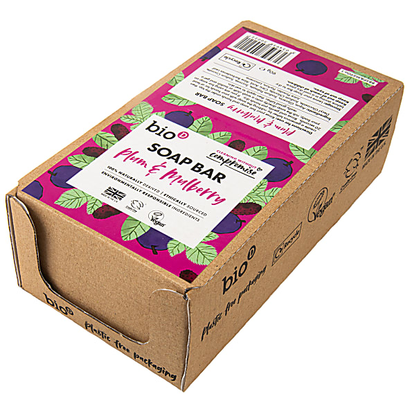 Bio-D Soap Bar Boxed - Plum & Mulberry (6 bars)