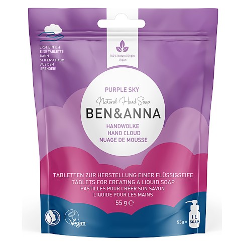 Ben & Anna Hand Cloud Soap Tablets - Purple Sky