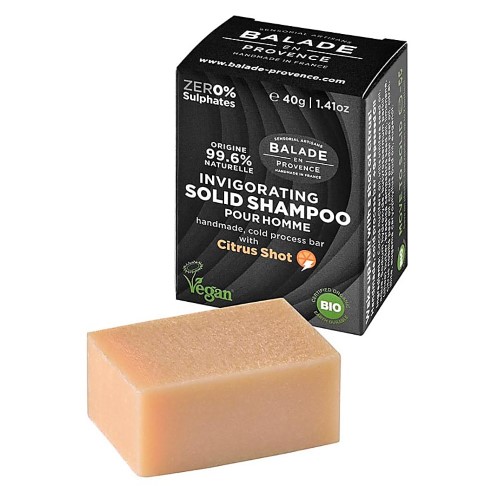 Balade En Provence Invigorating Solid Shampoo for Men - citrus