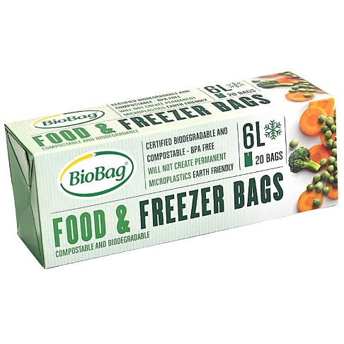 BioBag food and freezer bags - 6 litre