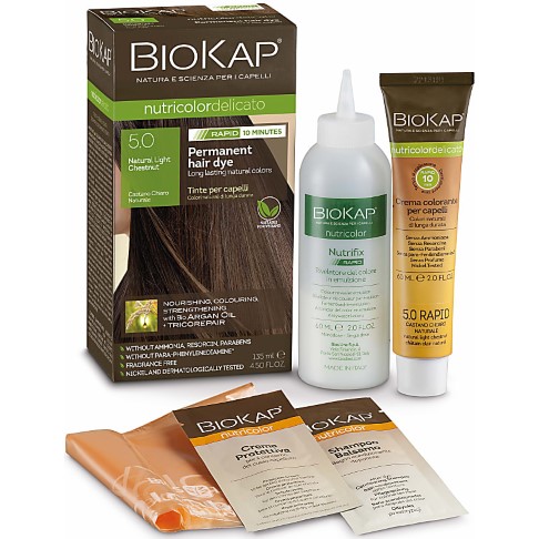 BIOKAP Natural Light Chestnut 5.0 Rapid Hair Dye