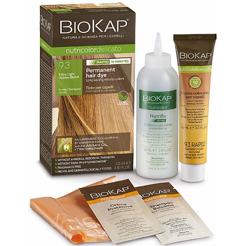 BIOKAP Extra Light Golden Blond 9.3 Rapid Hair Dye