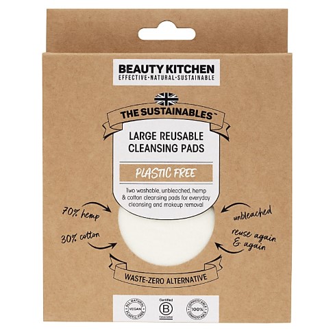 Beauty Kitchen Large Reusable Cleansing Pads x 2