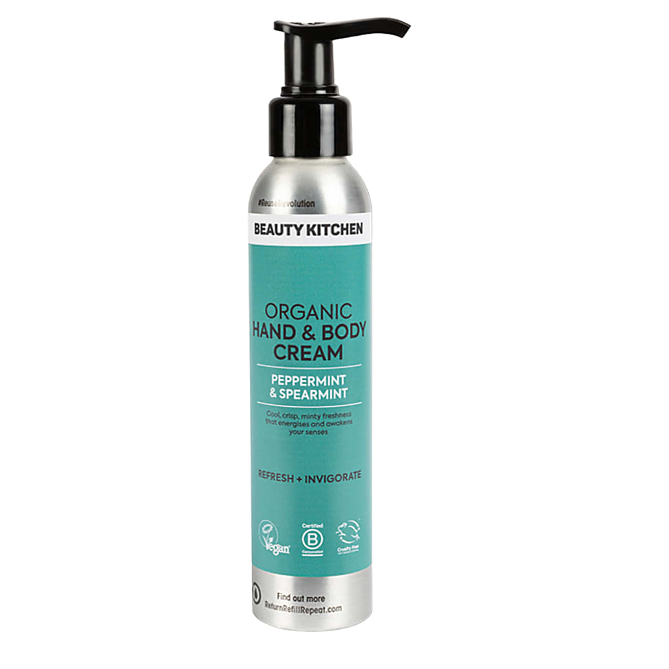 Beauty Kitchen Organic Hand & Body Cream - Peppermint & Spearmint