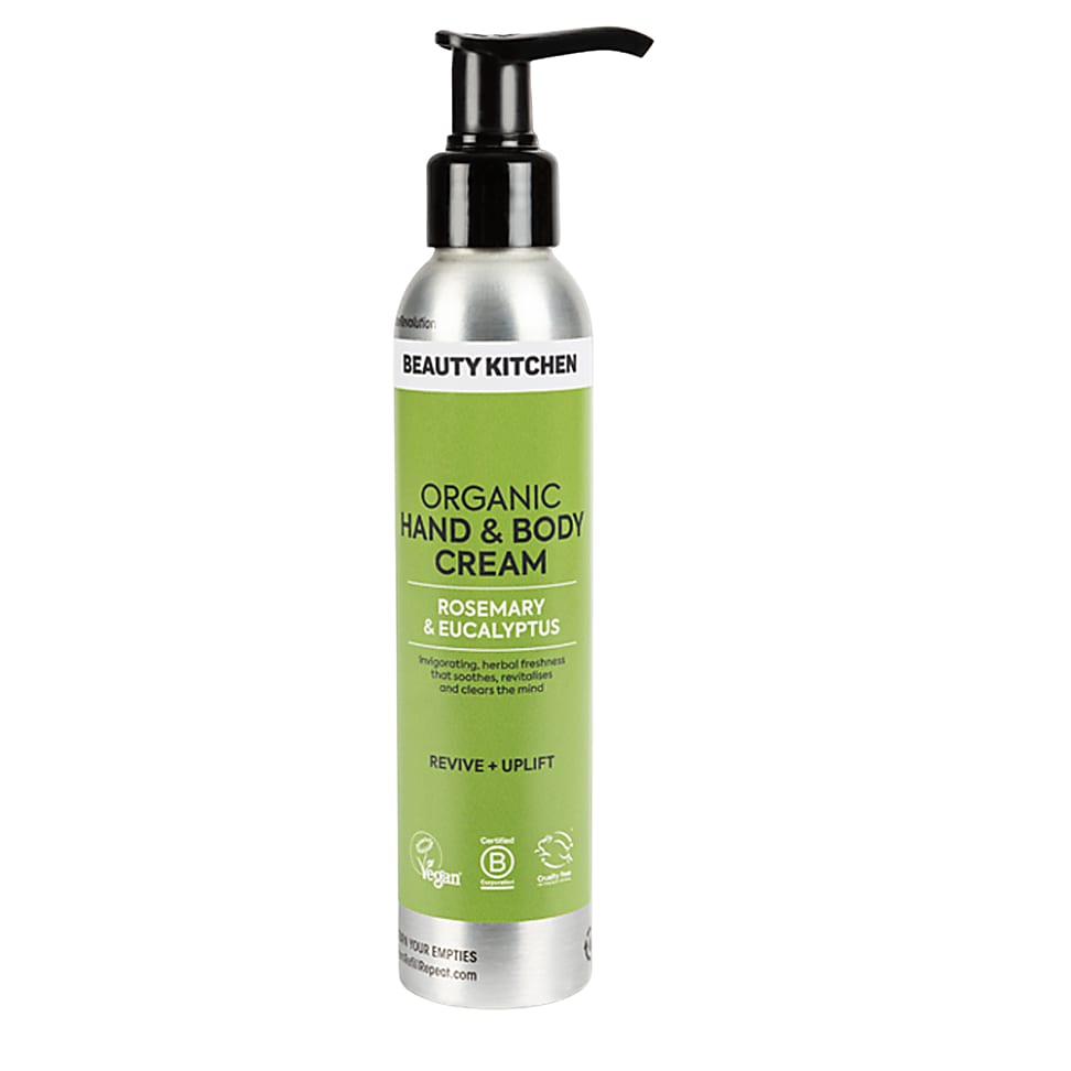 Beauty Kitchen Organic Hand & Body Cream - Rosemary & Eucalyptus