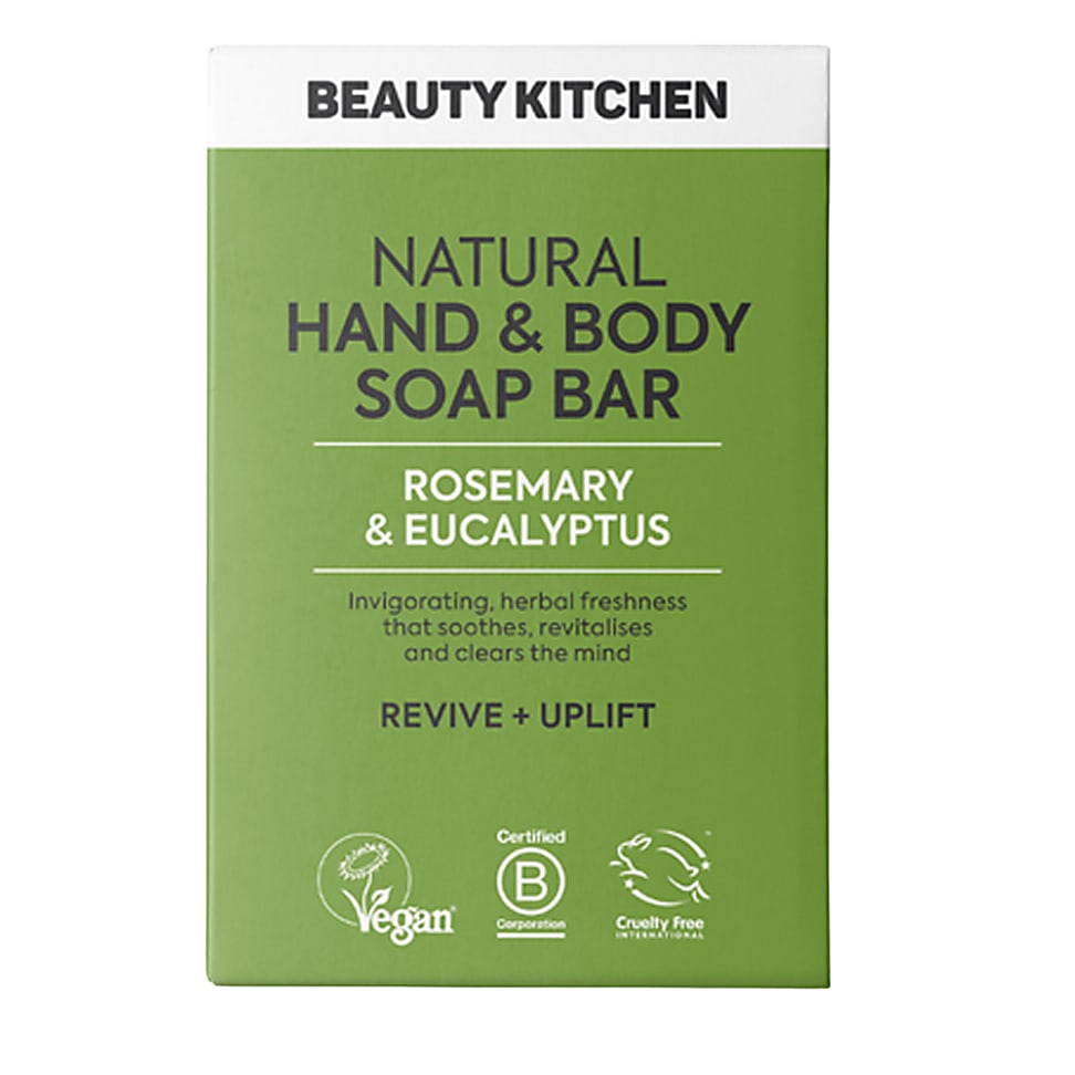 Beauty Kitchen Natural Hand & Body Soap Bar - Rosemary & Eucalyptus