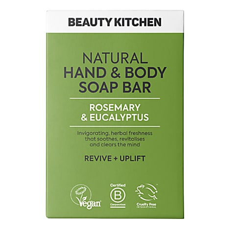 Beauty Kitchen Natural Hand & Body Soap Bar - Rosemary & Eucalyptus