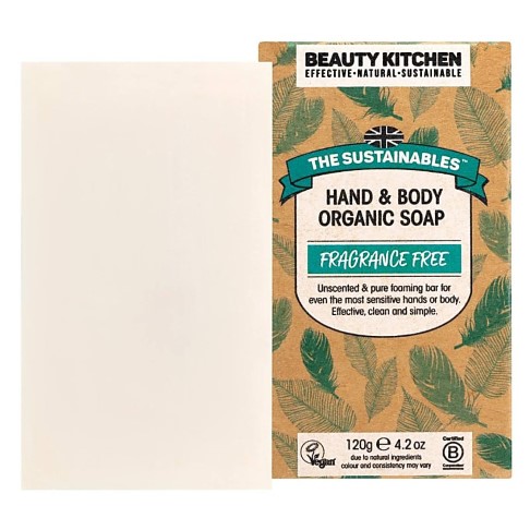 Beauty Kitchen Fragrance Free Organic Vegan Soap Bar
