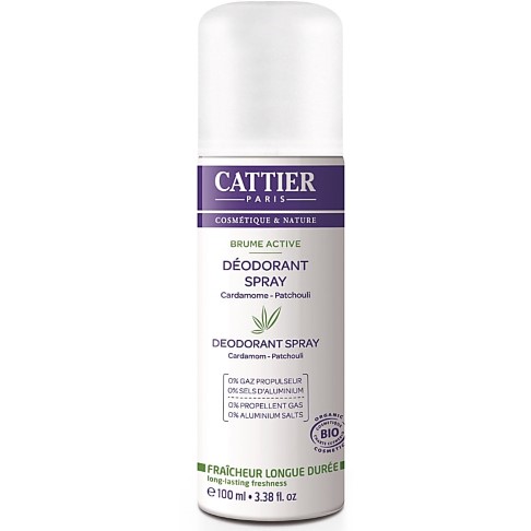 Cattier-Paris Deodorant Spray with Cardamon & Patchouli