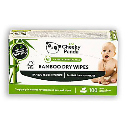 The Cheeky Panda Sustainable Bamboo Dry Wipes