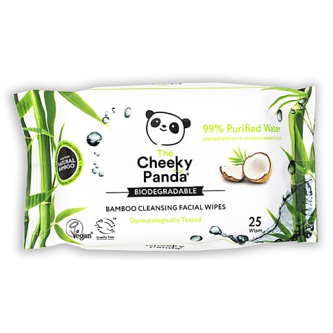 Cheeky Panda Bamboo Facial Cleansing Wipes - Coconut