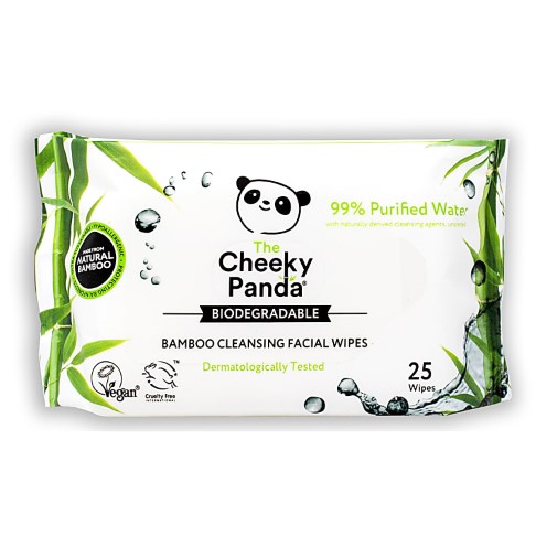 Cheeky Panda Bamboo Facial Cleansing Wipes - fragrance free