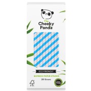 The Cheeky Panda Plastic Free Biodegradable Bamboo Straws Blue
