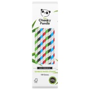 The Cheeky Panda Plastic Free Biodegradable Bamboo Straws Multicoloured