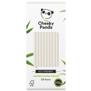 The Cheeky Panda Plastic Free Biodegradable Bamboo Straws White