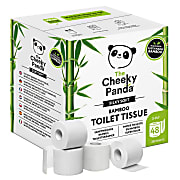 The Cheeky Panda Toilet Roll: Plastic Free Bamboo Toilet Paper 48 Rolls