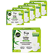 The Cheeky Panda Light Period Pads with Bamboo Lining & Core (6 x 15 pack)