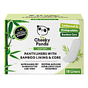 The Cheeky Panda Panty Liners with Bamboo Lining & Core (18 pack)