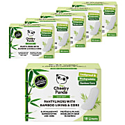 The Cheeky Panda Panty Liners with Bamboo Lining & Core (6 x 18 pack)
