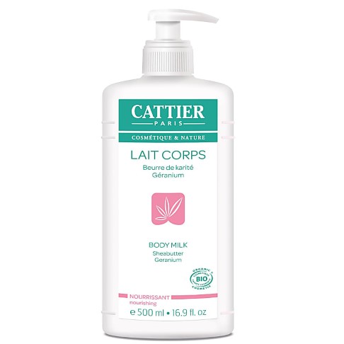 Cattier Shea Butter & Geranium Body Milk - 500 ml