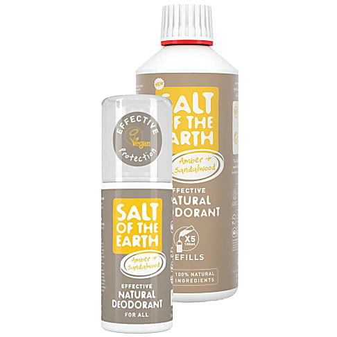 Salt of the Earth Amber & Sandalwood Deodorant Spray with Refill