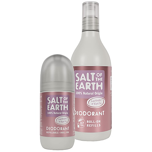 Salt of the Earth Lavender & Vanilla Roll-On Deodorant with Refill