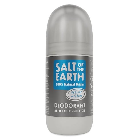Salt of the Earth Refillable Roll-On Deodorant - Vetiver & Citrus