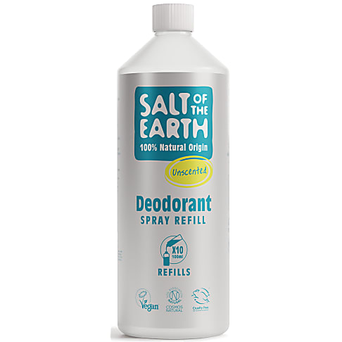 Salt of the Earth Unscented Deodorant Spray Refill 1L