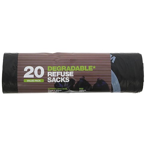 D2W Value Pack of 20 Refuse Sacks