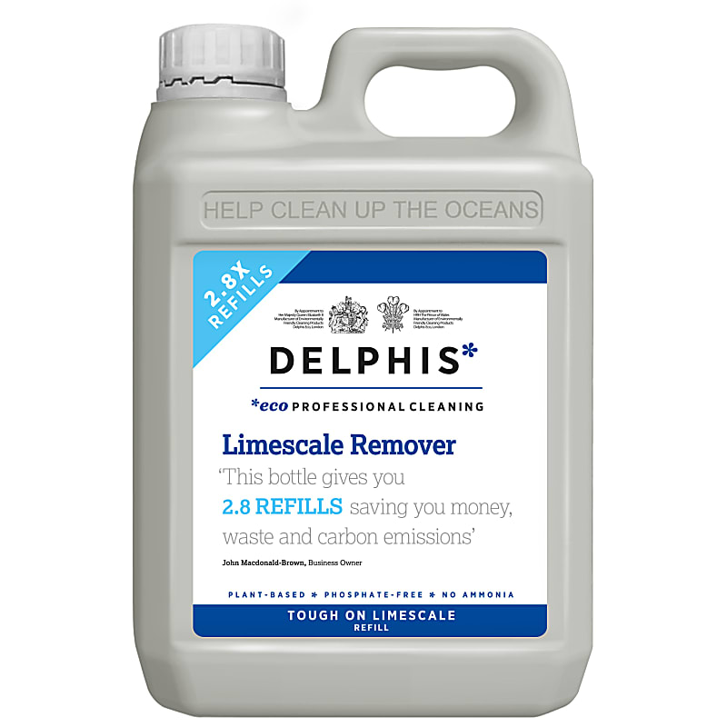 Delphis Eco Limescale Remover 2L Refill Bottle Big Green Smile
