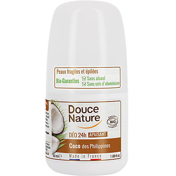Arving længde Vidunderlig Douce Nature Roll On Deodorant for Sensitive Skin - Coconut