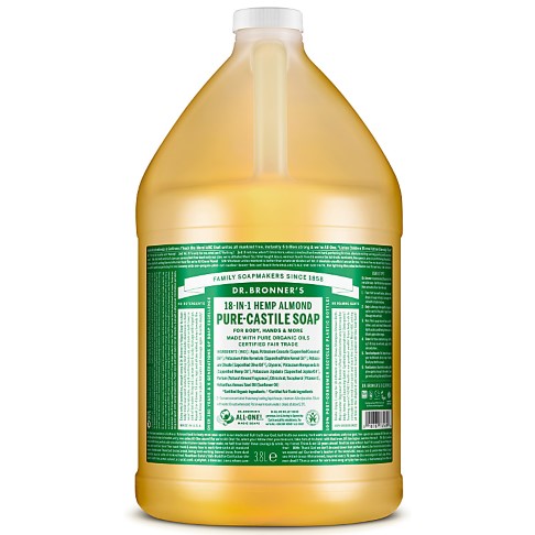 Dr. Bronner's Almond Castile Liquid Soap - 3.8L