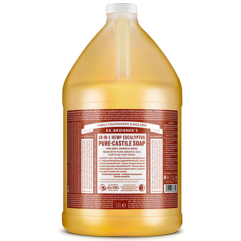 Dr. Bronner's Eucalyptus Castile Liquid Soap 3.8L