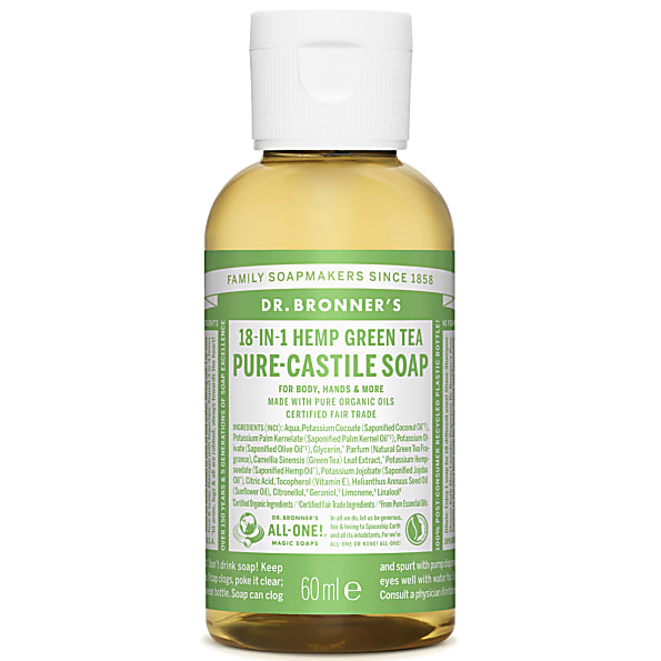 Dr. Bronner's Green Tea Castile Liquid Soap 59ml
