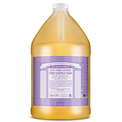 Dr. Bronner's Lavender Castile Liquid Soap - 3.8L