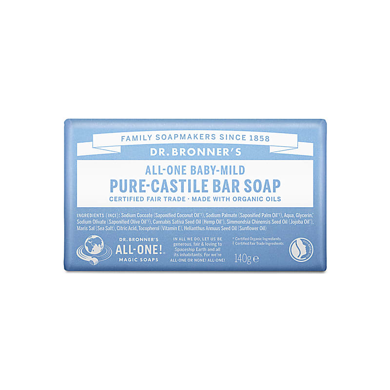 Dr. Bronner's Baby Mild Unscented Organic Soap Bar