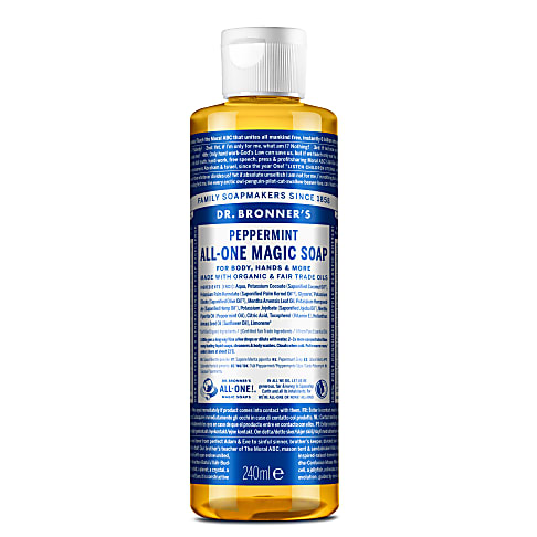 Dr. Bronner's Peppermint Castile Liquid Soap - 240ml