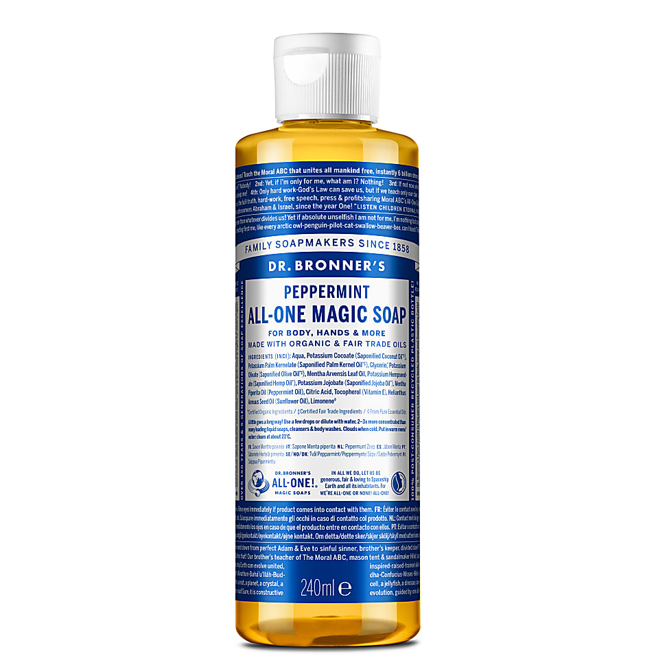 Dr. Bronner's Peppermint Castile Liquid Soap 237ml