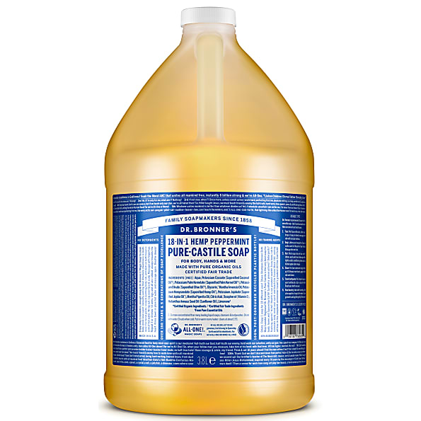 Photos - Soap / Hand Sanitiser Dr. Bronner's Peppermint Castile Liquid Soap - 3.8L DRBPEP5L