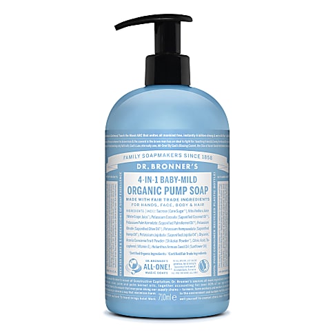 Dr. Bronner's Organic Pump Soap Unscented Baby - 710ml