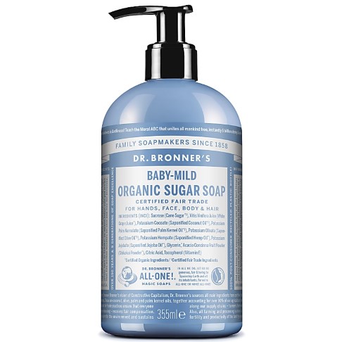 Dr. Bronner's Organic Pump Soap Unscented Baby - 355ml