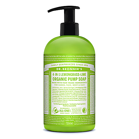 Dr. Bronner's Organic Pump Soap Lemongrass Lime - 710ml